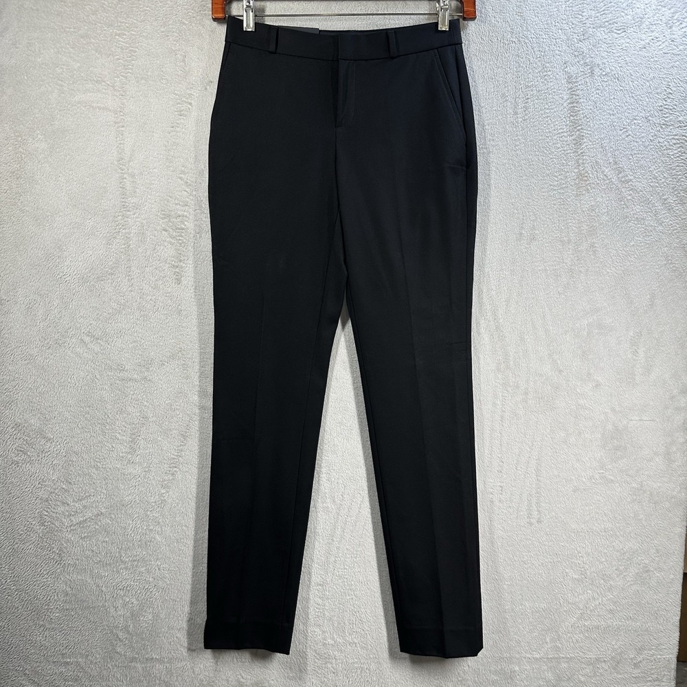 Banana Republic‎ Black Ryan Dress Pants Women's 2Tall Sculpting Stretch NWT